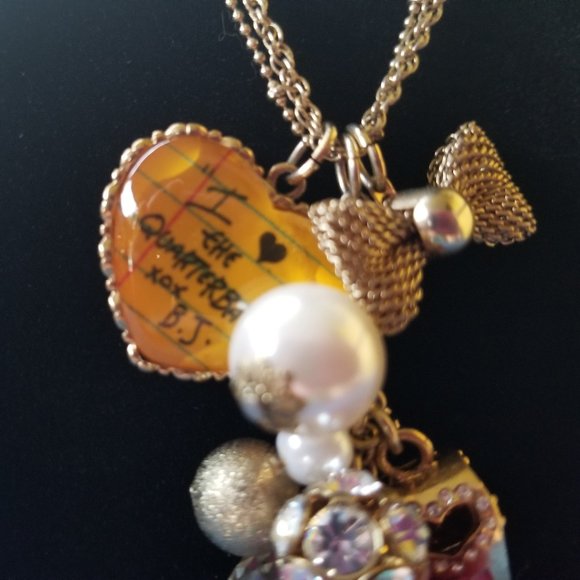 Betsey J VARSITY CRUSH "I ♥ the Quarterback" Varsity Crush Collection Necklace - Picture 12 of 14